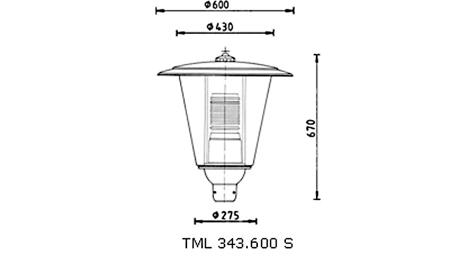 dekorative Leuchte TML-343 S zeichnung