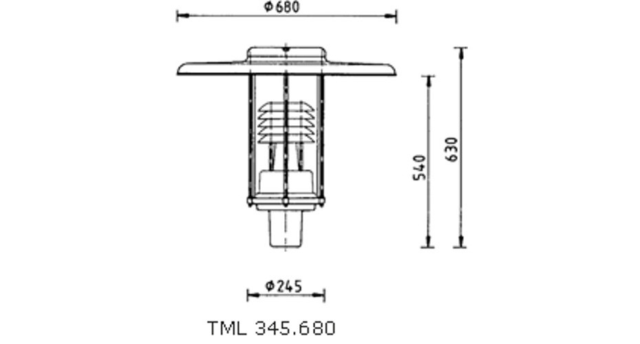 dekorative Leuchte TML-343 S zeichnung