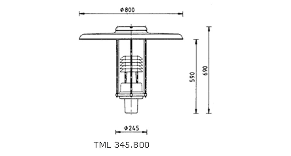 dekorative Leuchte TML-343 S zeichnung