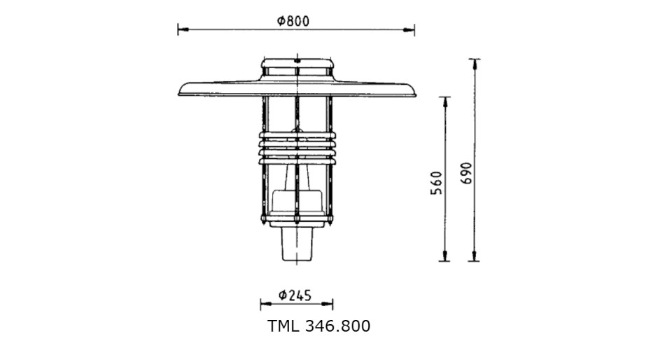 dekorative Leuchte TML-346 B zeichnung