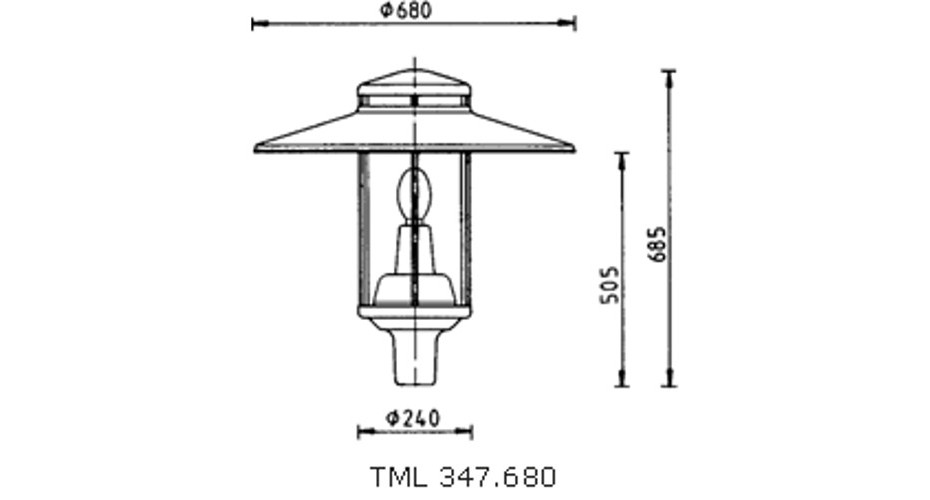dekorative Leuchte TML-347 S zeichnung