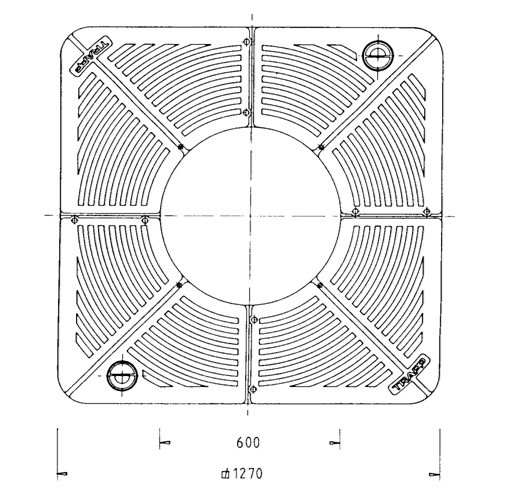 Stadtm�blierung|baumscheiben|baumscheibe TBS-Q-1300