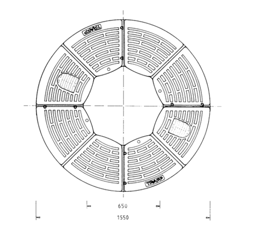 Stadtm�blierung|baumscheiben|baumscheibe TBS-R-1500