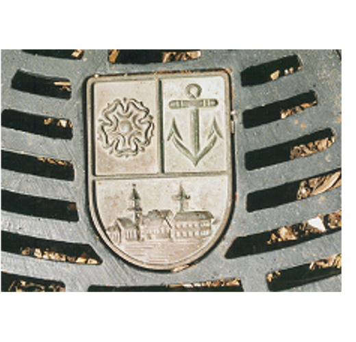 Stadtm�blierung|baumscheiben|baumscheibe TBS-mit Wappen beispiel2